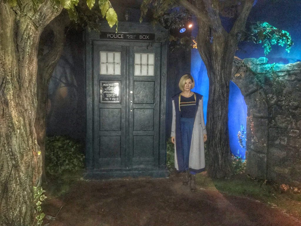 Doctor who zone with wax figure of Jodie Whittaker at Madame Tussauds Blackpool