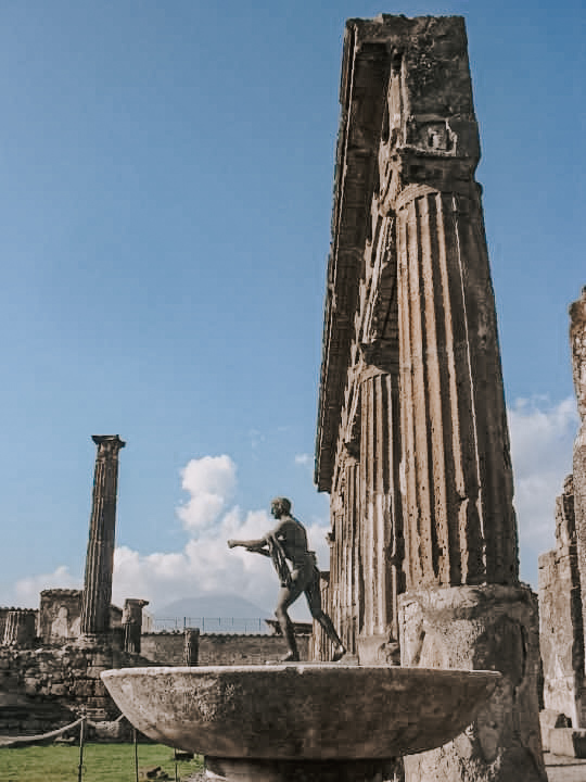 Temple of Apollo at Pompeii archeological site