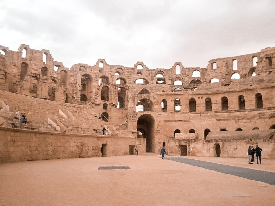 View of the amphitheatre from the arena