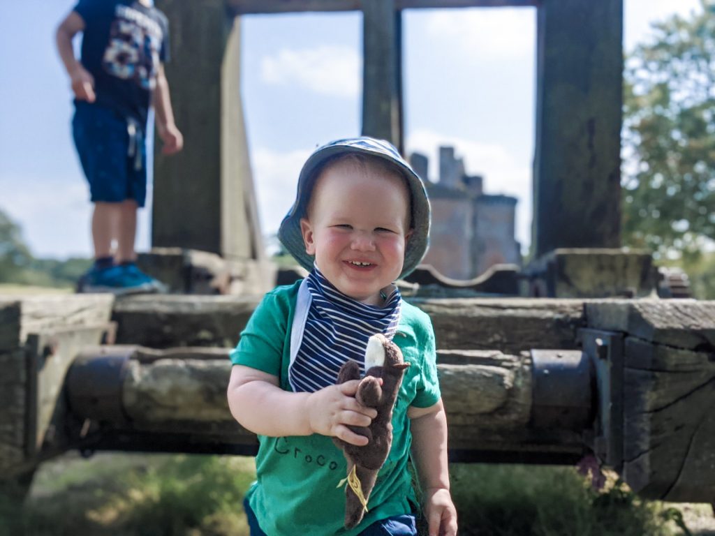 Felix at Caerlaverock castle