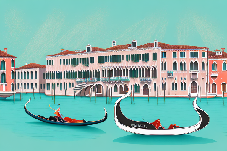 The iconic venice canals with gondolas and historic buildings