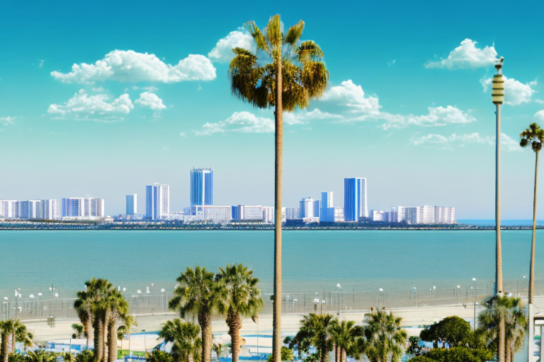 The iconic torremolinos skyline featuring prominent landmarks like the beach